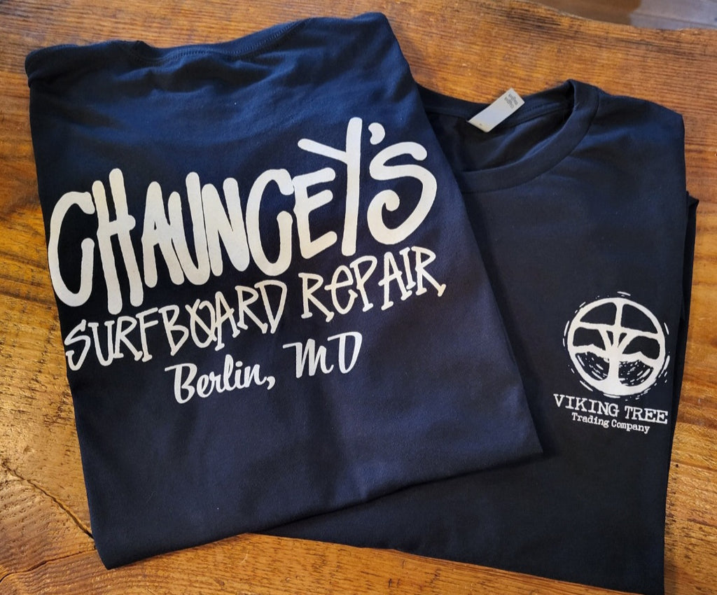 Chauncey's Surfboard Repair Tshirt