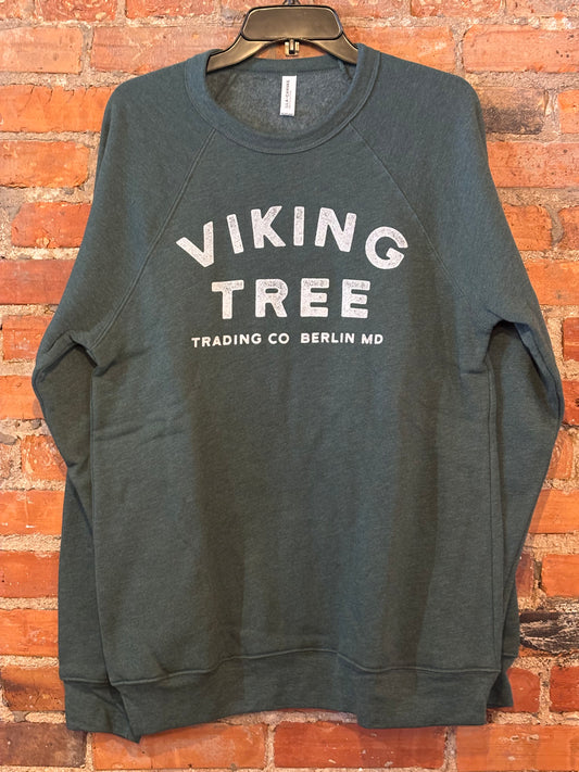Viking Tree Stamp Logo Fleece Crewneck