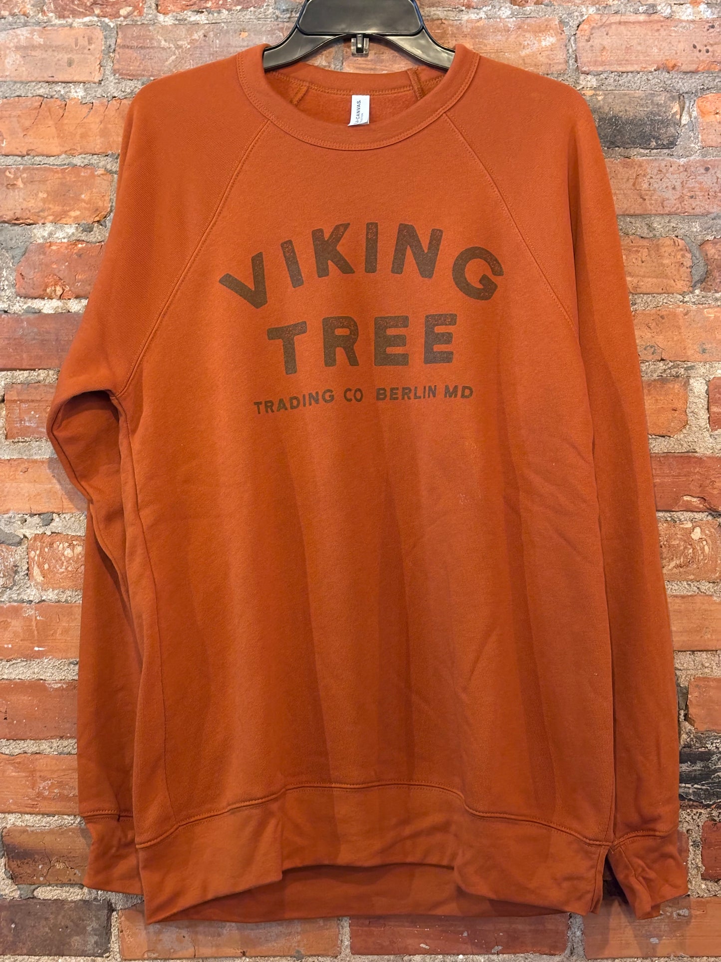 Viking Tree Stamp Logo Fleece Crewneck